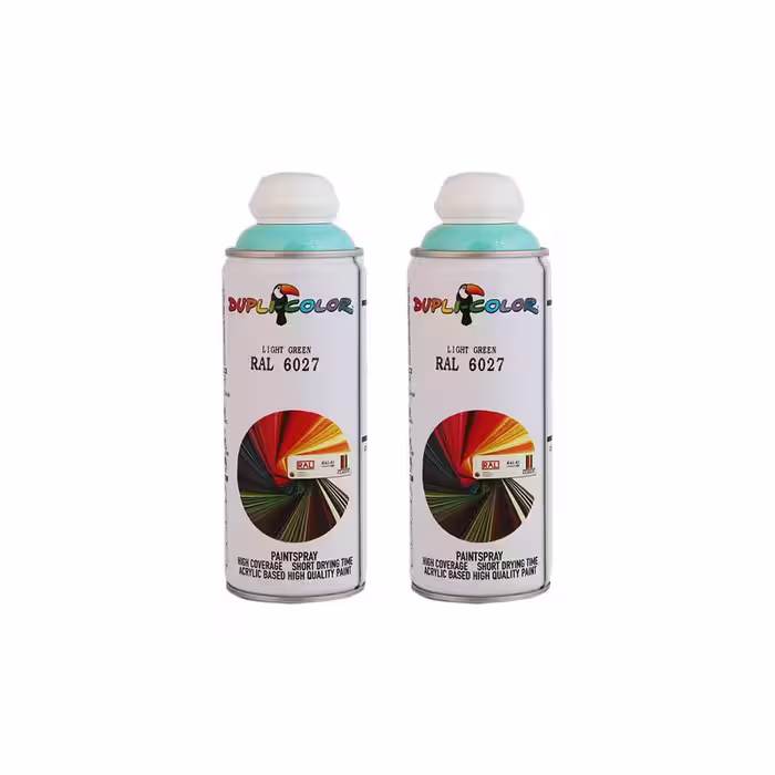 اسپری رنگ سبز روشن دوپلی کالر مدل RAL 6027 حجم 400 میلی لیتر مجموعه 2 عددی