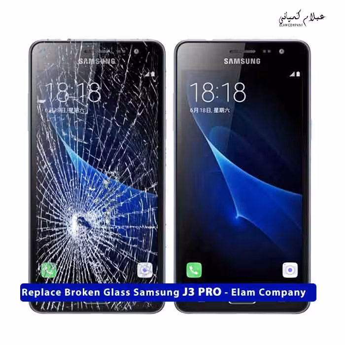 تعویض گلس تاچ ال سی دی سامسونگ J3 PRO – ضمانتی و بدون ریسک