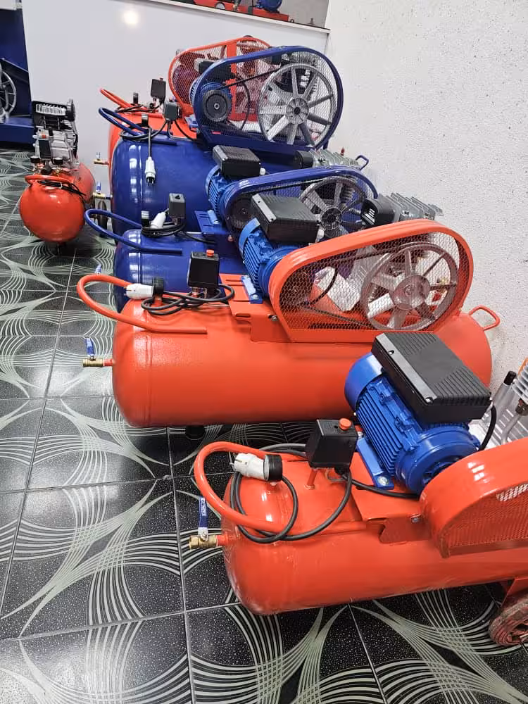 کمپرسور باد 350 لیتری هواصنعت ایستاده با سیلندر ایتالیایی موتور 3 اسب 2800 دور