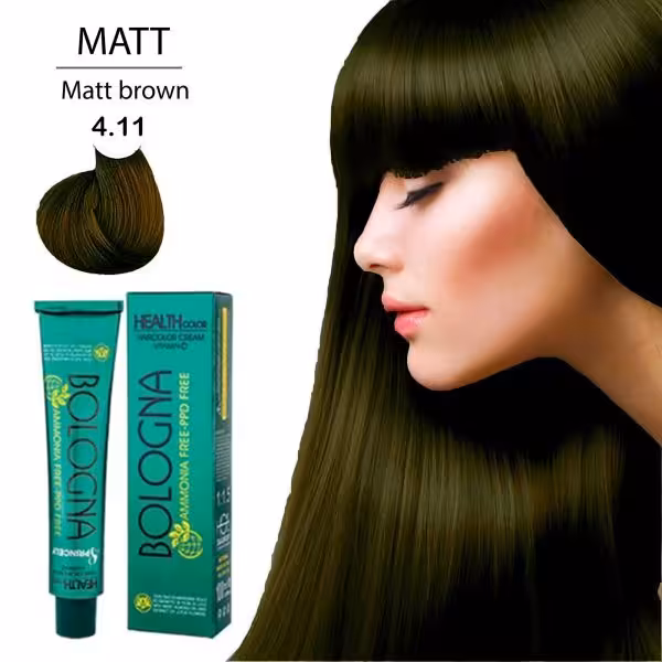 رنگ مو بلونیا بدون امونیاک 100 میلی لیتر 4/11 Bologna Ammonia-free hair color 100 ml