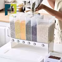 جا حبوبات دکمه ای دارای 6 خانه پیمانه دار