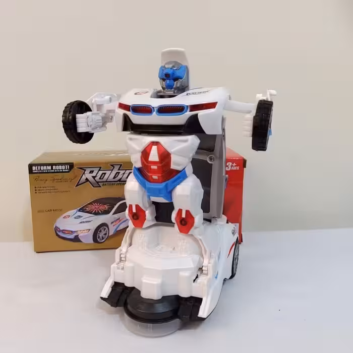 ماشین BMW i8  تبدیل شونده به ربات موزیکال چراغ دار  قدرتی و حرکتی باطری خور