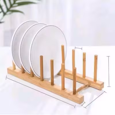 استند چوبی بشقاب