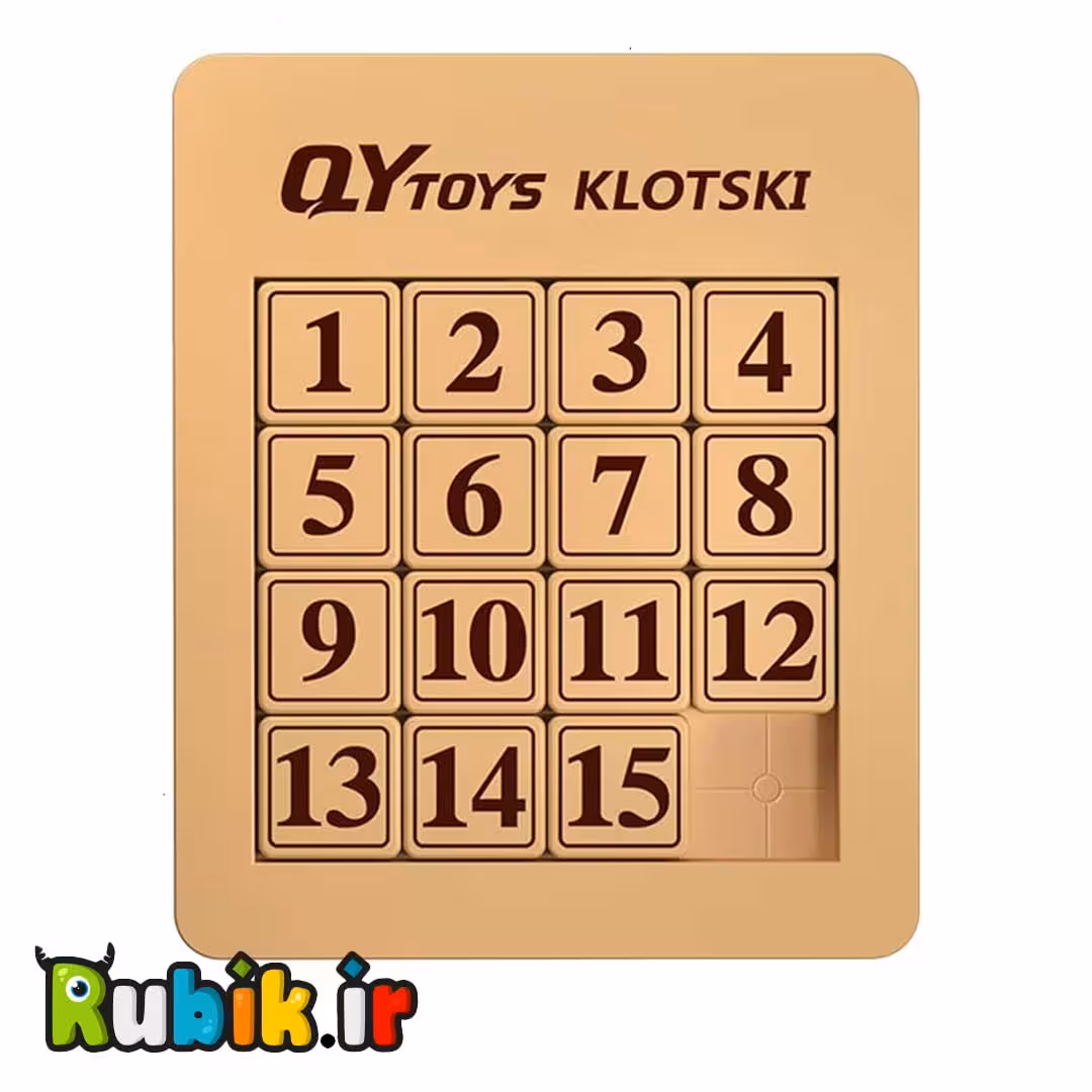 جدول 15 عددی هوش 4*4  اعداد مگنتی کای وای لایت QiYi 15 Klotski Puzzle Lite