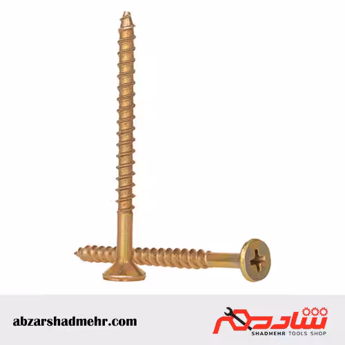 پیچ چوبی چهارسو خور 6 سانت