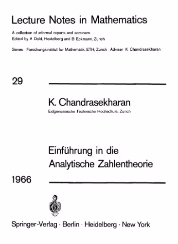 خرید و دانلود نسخه کامل کتاب Einfuhrung in die Analytische Zahlentheorie