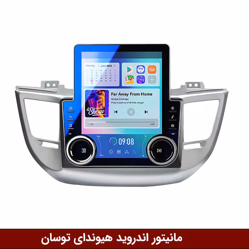 مانیتور ولومدار توسان IX35 2016-17 برند دایموند مدل V97 تسلایی وینکا - 9.7 اینچ