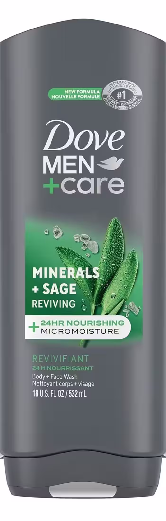 شامپو بدن داو مدل Men Care Minerals   Sage حجم 532 میل آمریکایی