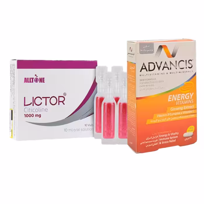 پک ویال خوراکی لیکتور 1000 میلی گرم آلتون و قرص ادونسیس مولتی ویتامین