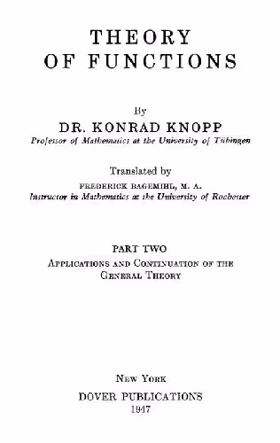 خرید و دانلود نسخه کامل کتاب Theory of functions