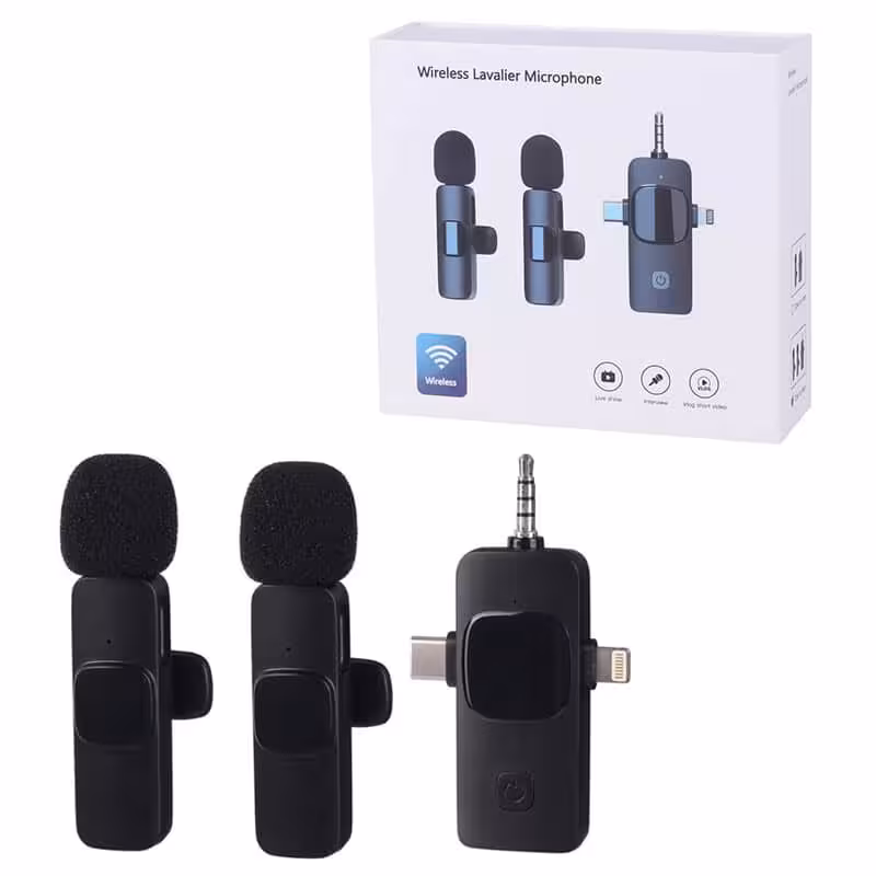 میکروفون یقه ای بی سیم Lavalier Type-C/Lightning/3.5mm