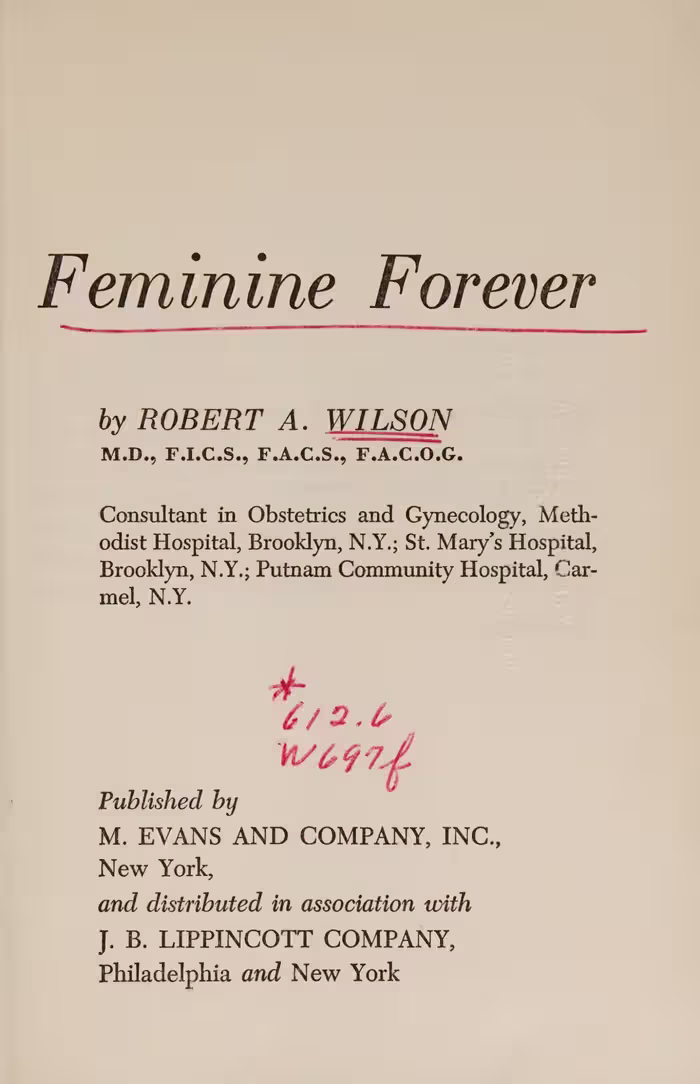 خرید و دانلود نسخه کامل کتاب Feminine Forever