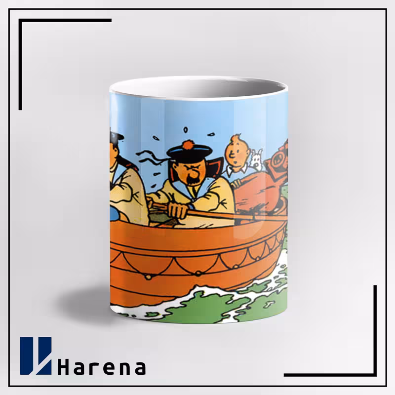 ماگ قایق با توتم شوالیه دوهادوک