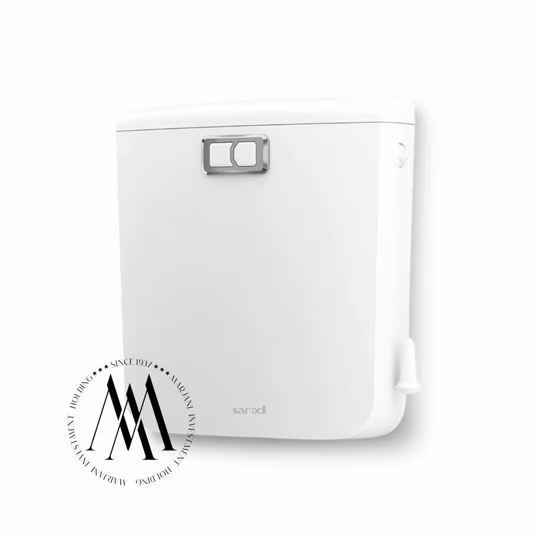 فلاش تانک ایمن آب مدل کاسپین رنگ سفید