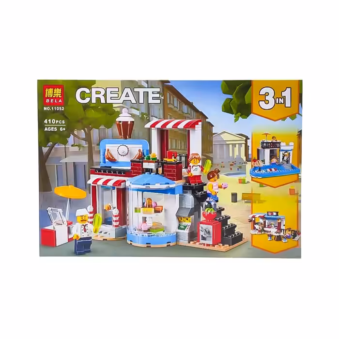 لگو کیک فروشی 3 مدل 410 قطعه کد NO.11052