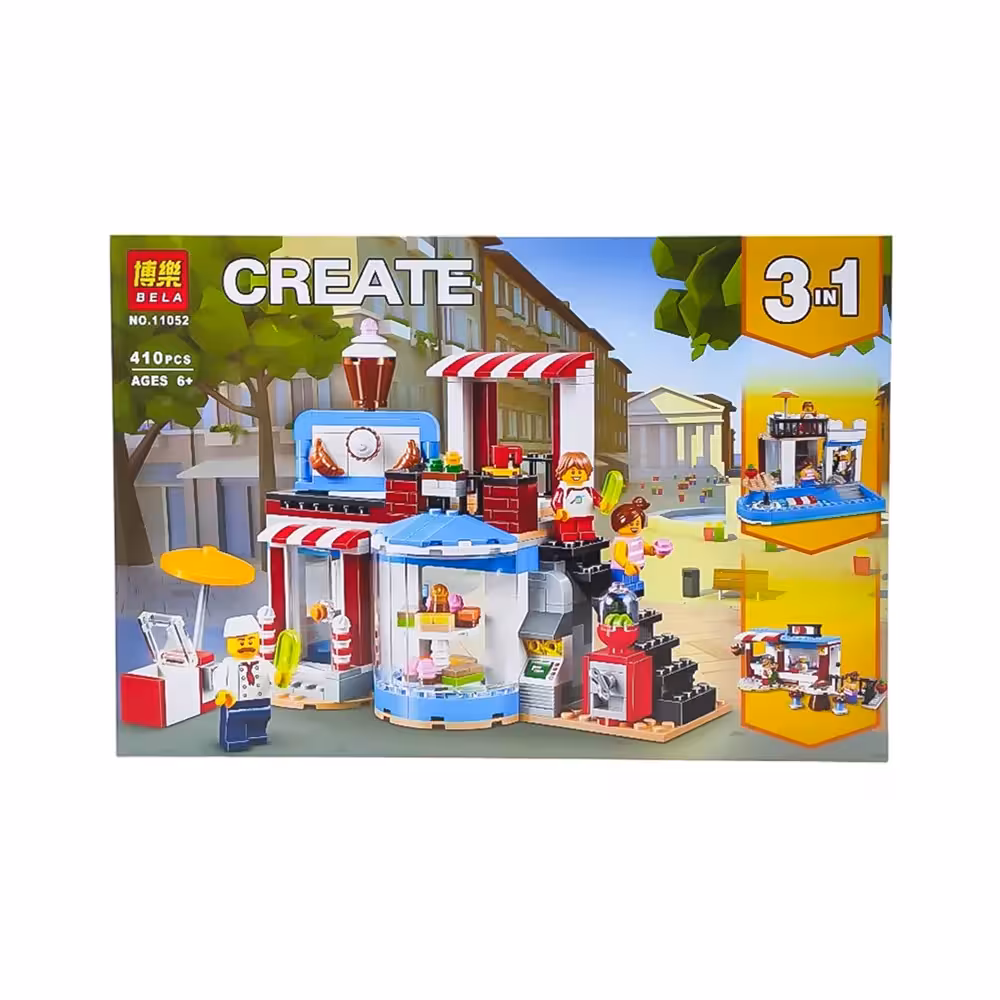 لگو کیک فروشی 3 مدل 410 قطعه کد NO.11052