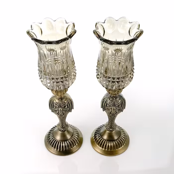 شمعدان مدل ترنادو کد Sh/T-37c مجموعه 2 عددی