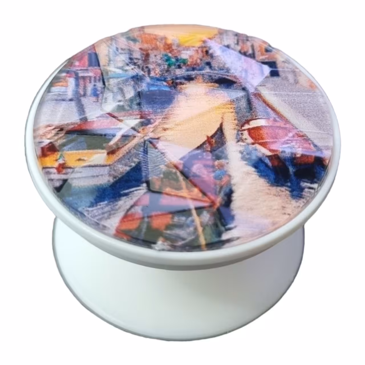 پایه نگهدارنده گوشی موبایل و تبلت پاپ سوکت طرح قایق مدل کریستالی