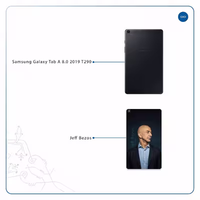 برچسب پوششی ماهوت مدل Jeff Bezos مناسب برای تبلت سامسونگ Galaxy Tab A 8.0 2019 T290