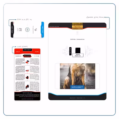 برچسب پوششی ماهوت مدل Dog-1 مناسب برای تبلت لنوو Phab B1 2015