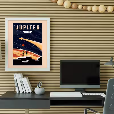 تابلو مدل دکوراتیو طرح فضا Jupiter کد 673
