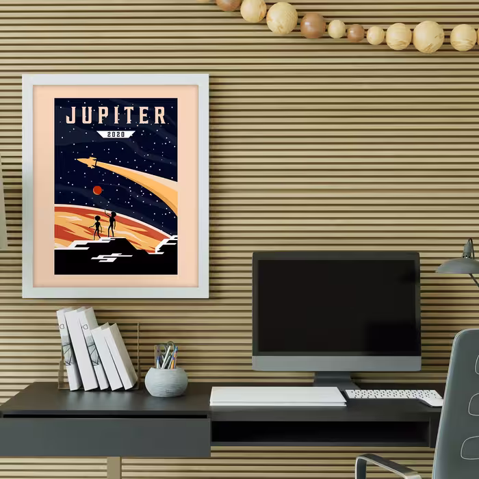 تابلو مدل دکوراتیو طرح فضا Jupiter کد 673