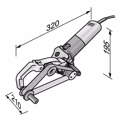 دستگاه سنباده زن فلکس مدل BRE 8-4 INOX SET