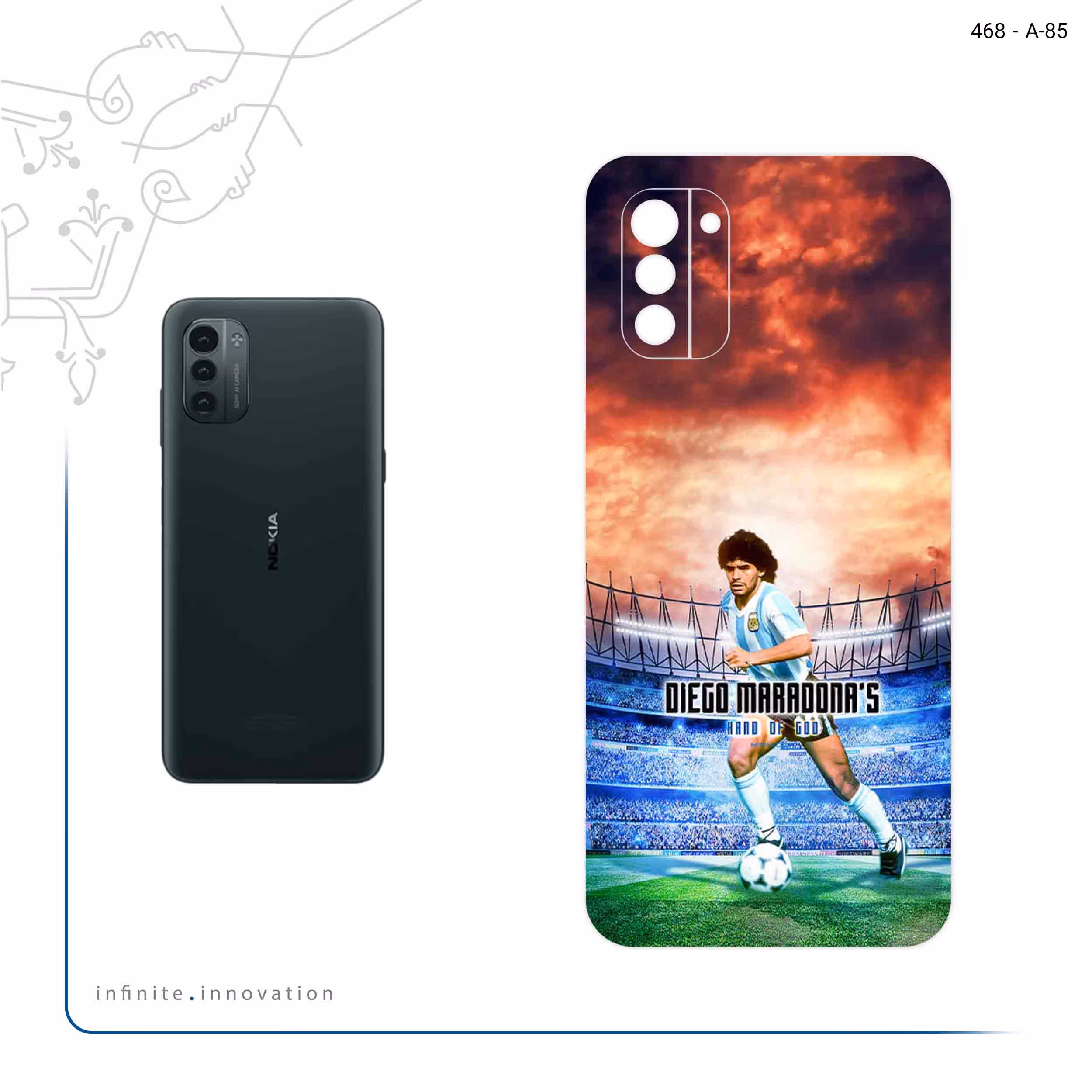 برچسب پوششی ماهوت مدل Diego Maradona مناسب برای گوشی موبایل نوکیا G21