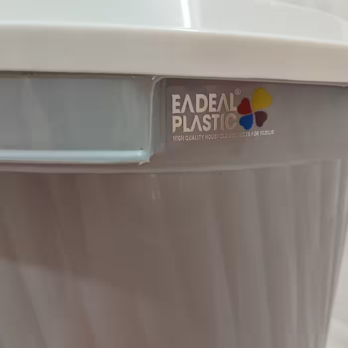 سطل زباله ایده آل پلاستیک مدل درب دار کد 610