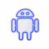 چراغ دیواری نئون دیزاین طرح Android-Logo_BL