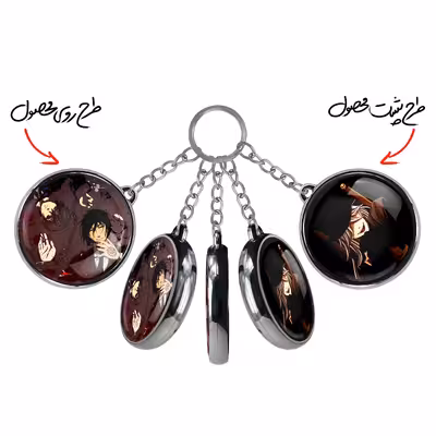 جاکلیدی خندالو طرح اندرتیکر و سباستین و شیل انیمه خادم سیاه مدل دوطرفه کد 1630616304