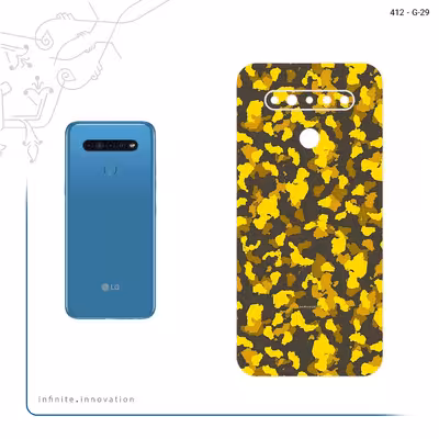 برچسب پوششی ماهوت مدل Yellow Infantry Army مناسب برای گوشی موبایل ال جی K41s