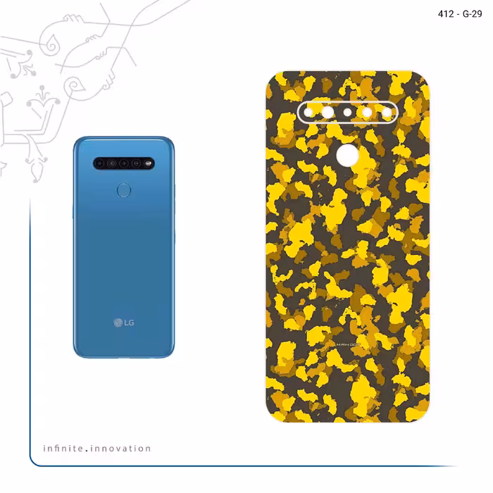 برچسب پوششی ماهوت مدل Yellow Infantry Army مناسب برای گوشی موبایل ال جی K41s