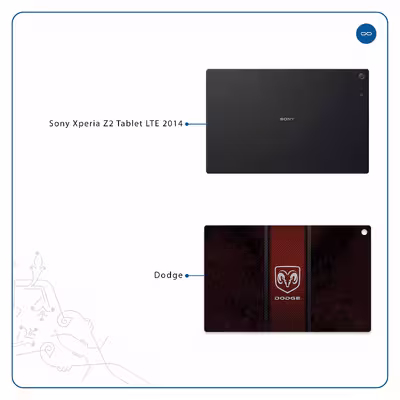 برچسب پوششی ماهوت مدل Dodge مناسب برای تبلت سونی Xperia Z2 Tablet LTE 2014