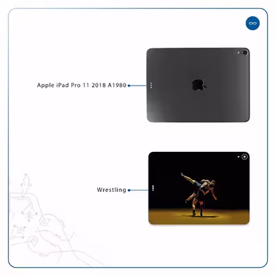 برچسب پوششی ماهوت مدل Wrestling مناسب برای تبلت اپل iPad Pro 11 2018 A1980