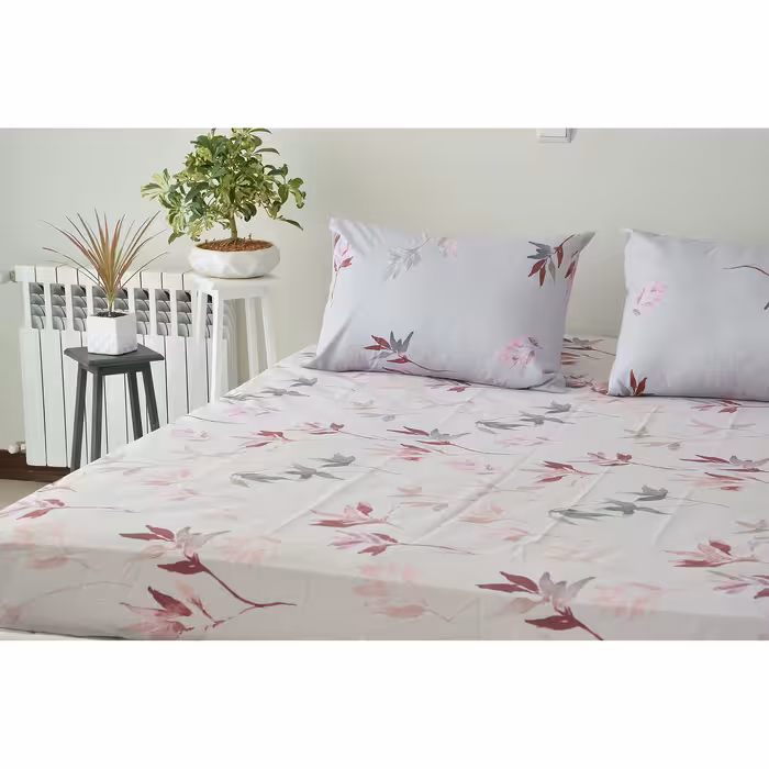 سرویس ملحفه بومرنگ مدل Yaprak-90 یکنفره 2 تکه