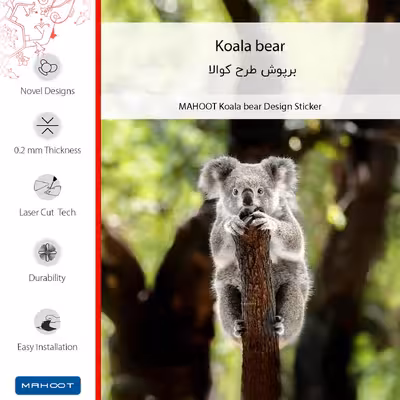 برچسب پوششی ماهوت مدل Koala bear مناسب برای گوشی موبایل سامسونگ Galaxy Note 10 Plus