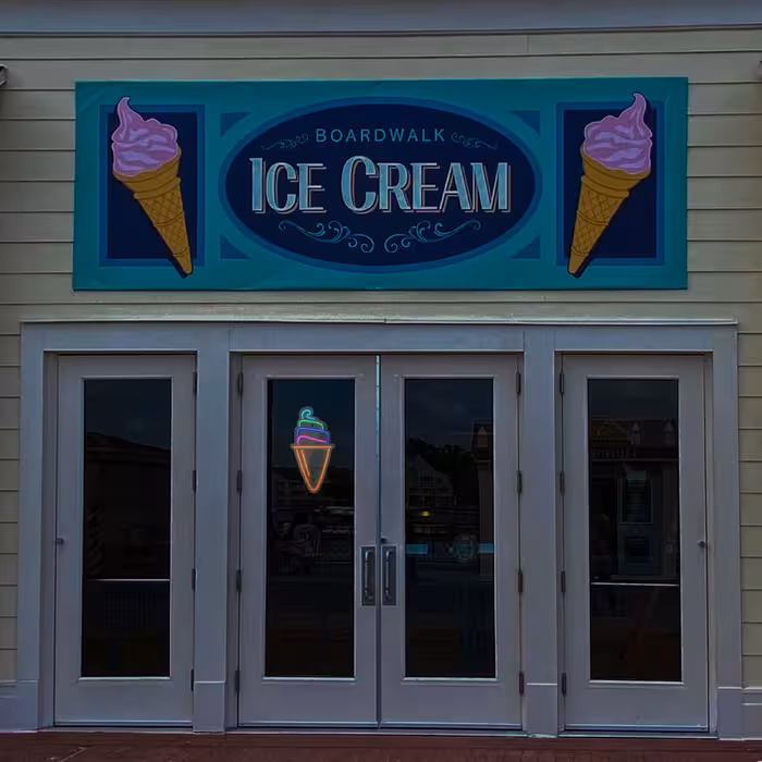 چراغ دیواری نئون دیزاین طرح Ice-Cream-3_MLC