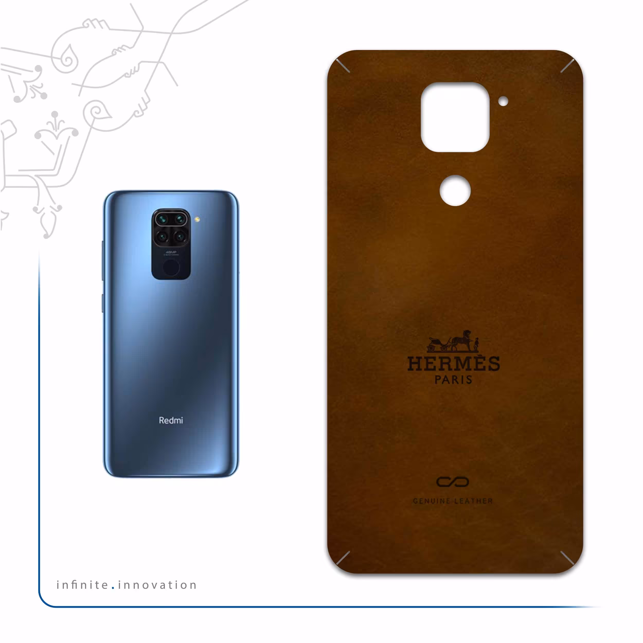 برچسب پوششی ماهوت مدل BFL-HRMS مناسب برای گوشی موبایل شیائومی Redmi 10X