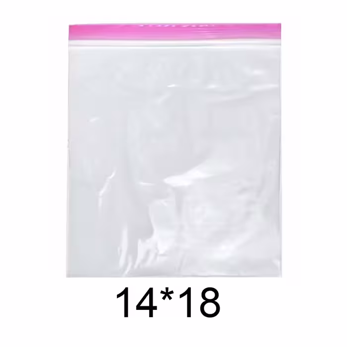  کیسه زیپ دار مدل دو زیپ کد 14x18 بسته 100 عددی