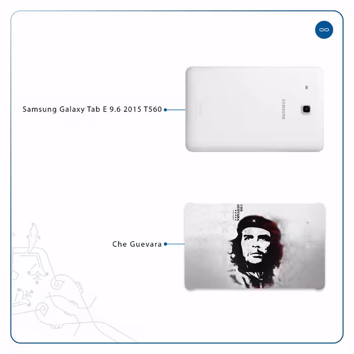 برچسب پوششی ماهوت مدل Che-Guevara مناسب برای تبلت سامسونگ Galaxy Tab E 9.6 2015 T560
