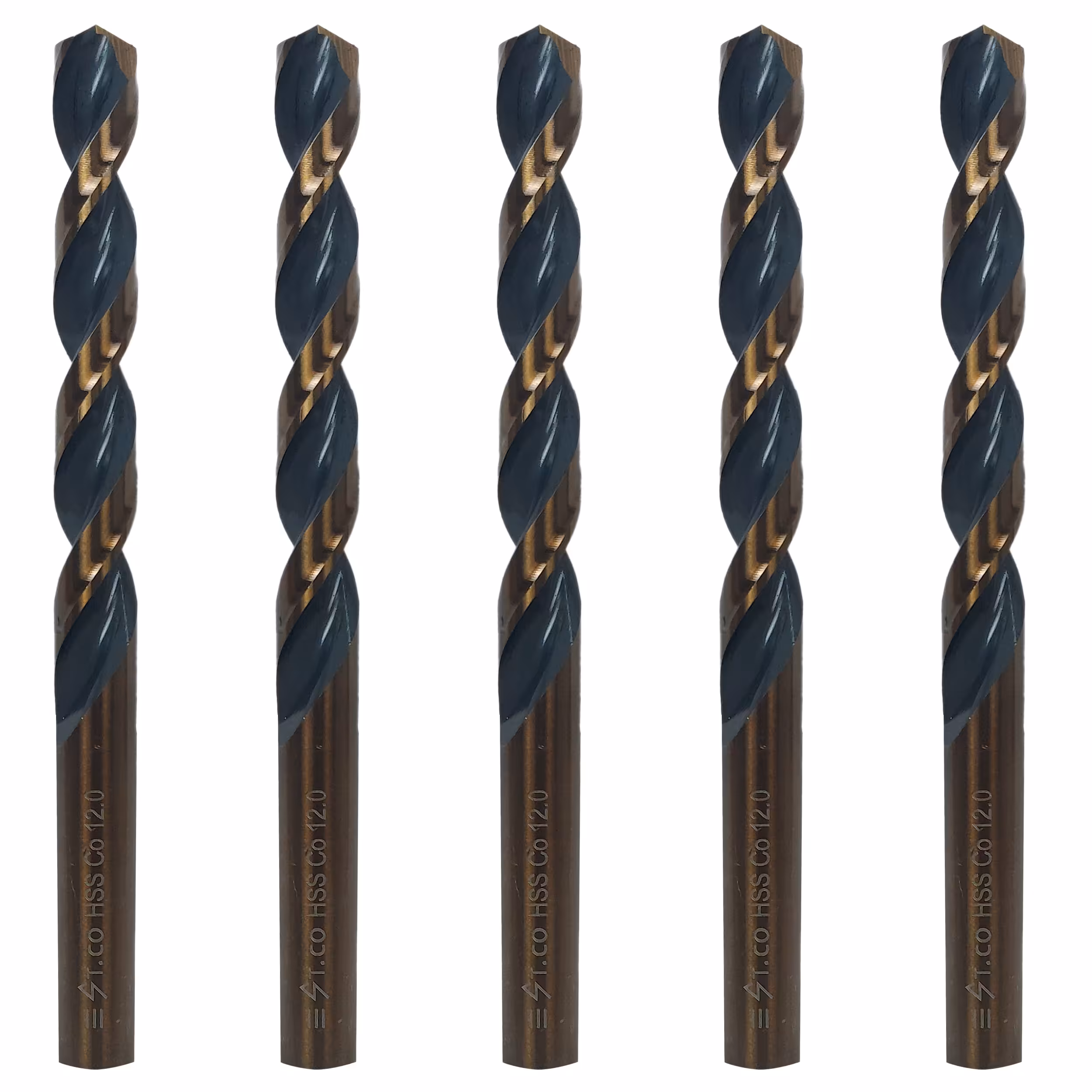 مته کبالت اس تی کو مدل HSSCO سایز 12 میلی متر مجموعه 5 عددی