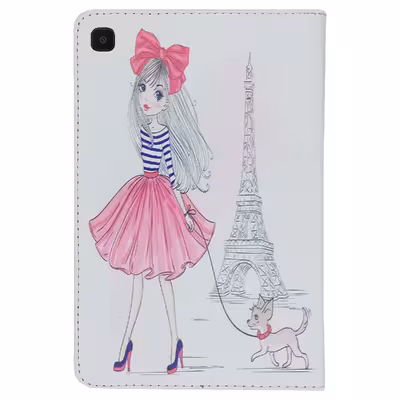 کیف کلاسوری ام ان اف طرح دختر فانتزی و برج ایفل کد M-257 مناسب برای تبلت سامسونگ Galaxy Tab S6 Lite P610 / P615
