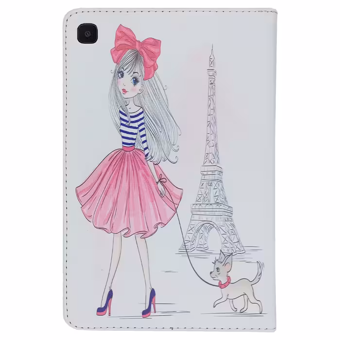 کیف کلاسوری ام ان اف طرح دختر فانتزی و برج ایفل کد M-257 مناسب برای تبلت سامسونگ Galaxy Tab S6 Lite P610 / P615