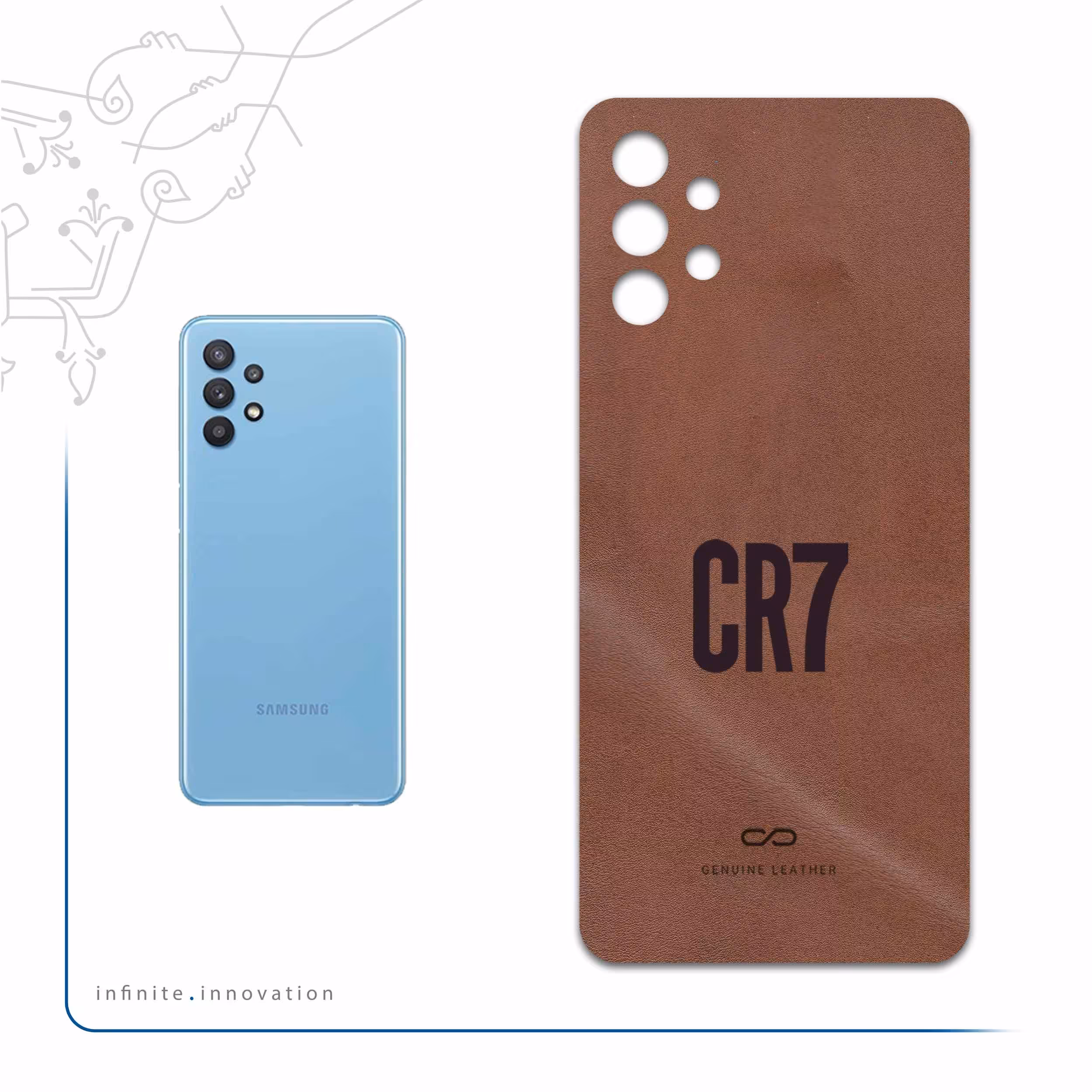 برچسب پوششی ماهوت مدل MNL-CR7 مناسب برای گوشی موبایل سامسونگ Galaxy M32 5G