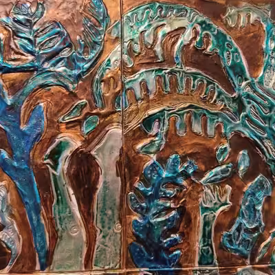 تابلو برجسته طرح جنگل مجموعه 6 عددی