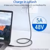 کابل USB-C یو اِل‌ تی یونیت مدل 240W 40 طول 1 متر