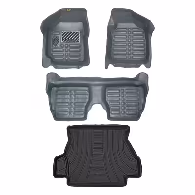 کفپوش پنج بعدی خودرو پانیذ مدل EVA01 مناسب برای ساینا به همراه کفپوش صندوق