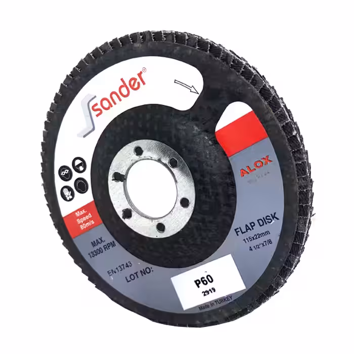 مجموعه 10 عددی سنباده فلاپ دیسک ساندر مدل AAALOXP60