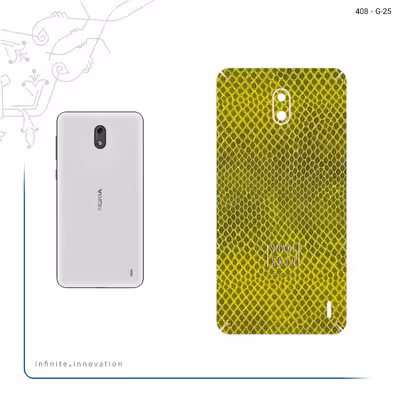 برچسب پوششی ماهوت مدل Yellow Snake Skin مناسب برای گوشی موبایل نوکیا 2